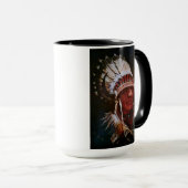 Häuptling der Native Americans Tasse (VorderseiteRechts)
