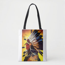Häuptling der Native Americans Tote Tasche