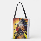 Häuptling der Native Americans Tote Tasche (Rückseite)