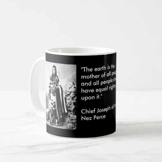 Häuptling Joseph Kaffeetasse (Vorderseite Links)