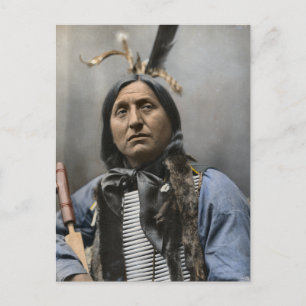 Häuptling Left Hand Bear Chief 1898 Vintage Postkarte