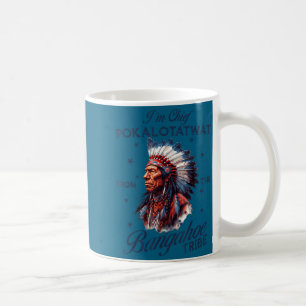 Häuptling pokalotatwat vom Stamm einheimisch nativ Kaffeetasse