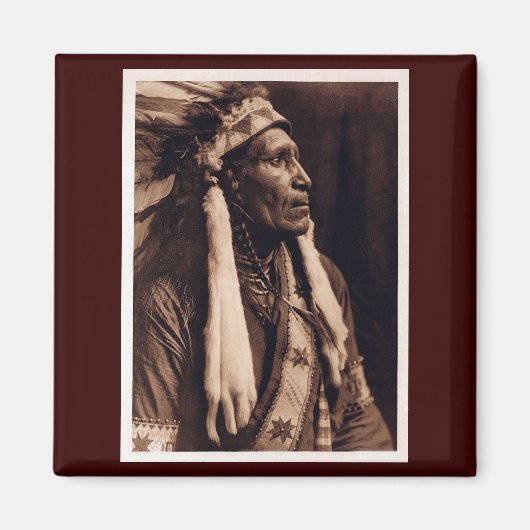 Häuptling Raven Blanket - Nez Perce - Vintage Magnet (Vorne)