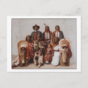 Häuptling Sevara Familie Ute 1897 Postkarte
