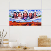 Häuptlinge von amerikanische Ureinwohner Poster (Küche)