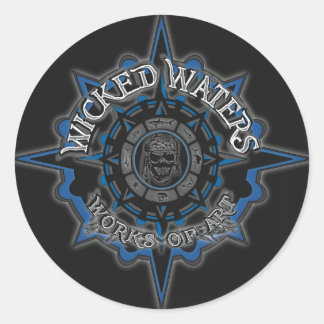 Hauptlogo für "Wicked Waters" Runder Aufkleber