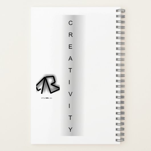 Hauptlogo "Kreativität" für Notebooks Notizblock (Rückseite)