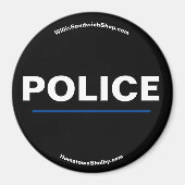 Hauptmagnet der Polizei Magnet (Vorne)