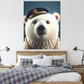 Hauptmann des Polar-Bären Leinwanddruck (Insitu (Schlafzimmer))