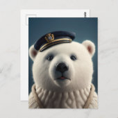 Hauptmann des Polar-Bären Postkarte (Vorne/Hinten)