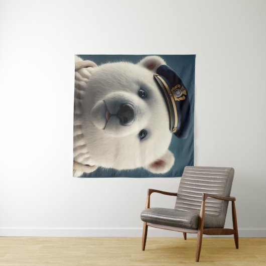 Hauptmann des Polar-Bären Wandteppich (Beispiel (Horizontal))