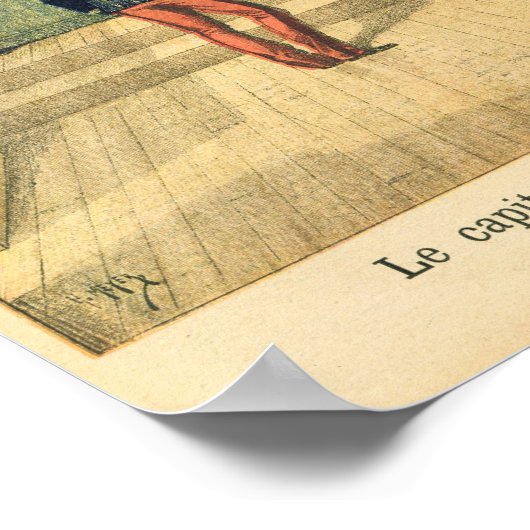 Hauptmann Dreyfus vor Gericht Poster (Ecke)