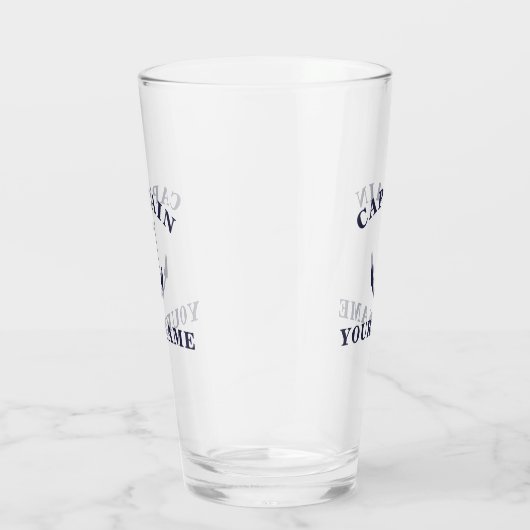 Hauptmann Ihr Name nautical Anchor Tumbler Glass (Rechts)