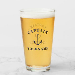Hauptmann Ihr Name nautical Anchor Tumbler Glass