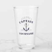 Hauptmann Ihr Name nautical Anchor Tumbler Glass (Vorderseite)