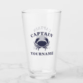 Hauptmann Ihr Name nautical Crab Tumbler Glass (Rückseite)
