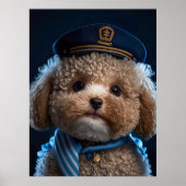 Hauptmann von Poodle Poster (Vorne)