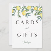 Hauptmerkmal Squeeze Lemon Brautparty Cards & Gift Ankündigung (Vorderseite)