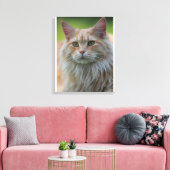 Hauptmünzkatze Leinwanddruck (Insitu (Wohnzimmer))
