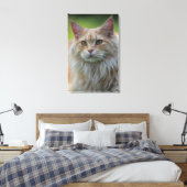 Hauptmünzkatze Leinwanddruck (Insitu (Schlafzimmer))