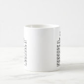 Hauptnahrungsfakte Kaffeetasse (Mittel)