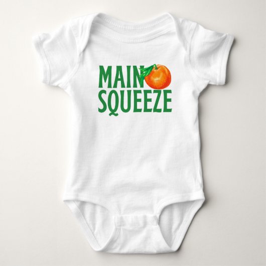 Hauptorange Baby Strampler (Vorderseite)