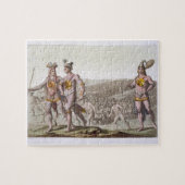 HauptOutina, Feind von Saturiba, geht unter seinem Puzzle (Horizontal)