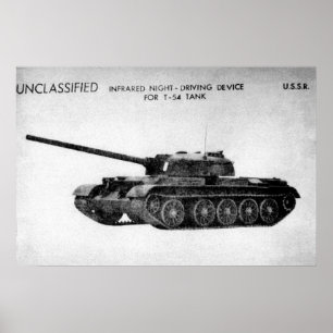 Hauptpanzer des Sowjet-T-54 Poster