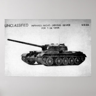 Hauptpanzer des Sowjet-T-54 Poster