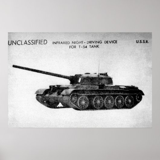 Hauptpanzer des Sowjet-T-54 Poster (Vorne)
