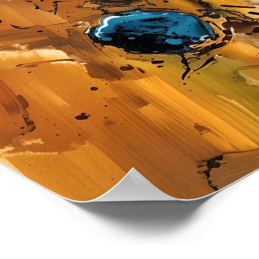 Hauptplatine - Abstrakte Art der Computertechnik Poster (Ecke)