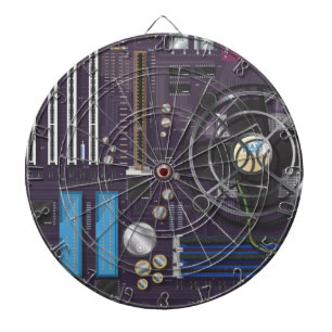 Hauptplatine des Computers Dartscheibe