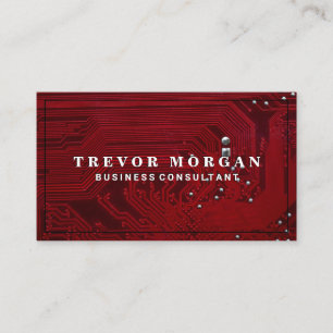 Hauptplatine   Red Microchip   Tech Visitenkarte