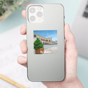 Hauptplatz der Altstadt von Krakau, Polen Aufkleber