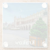 Hauptplatz der Altstadt von Krakau, Polen Glasuntersetzer (Rückseite)
