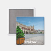 Hauptplatz der Altstadt von Krakau, Polen Magnet (Vorderseite/Rückseite)