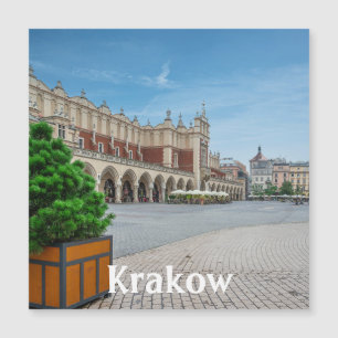 Hauptplatz der Altstadt von Krakau, Polen Magnetkarte