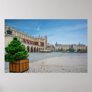 Hauptplatz der Altstadt von Krakau, Polen Poster