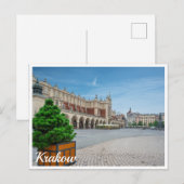 Hauptplatz der Altstadt von Krakau, Polen Postkarte (Vorne/Hinten)