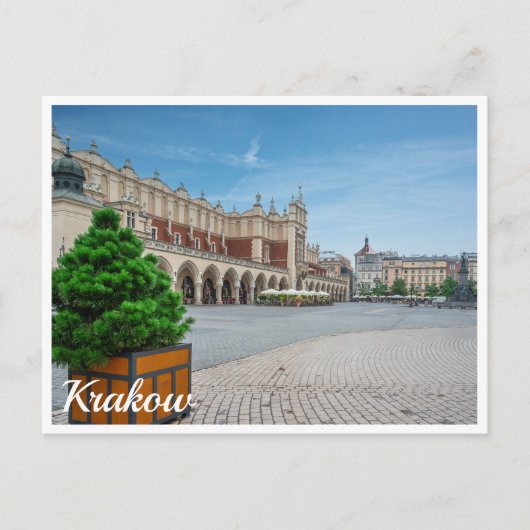 Hauptplatz der Altstadt von Krakau, Polen Postkarte (Vorderseite)