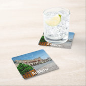 Hauptplatz der Altstadt von Krakau, Polen Rechteckiger Pappuntersetzer (Vor Ort)