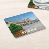 Hauptplatz der Altstadt von Krakau, Polen Rechteckiger Pappuntersetzer (angewinkelt)