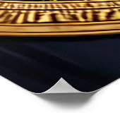 Hauptporträt einer afrikanischen Königin | AI Art  Poster (Ecke)