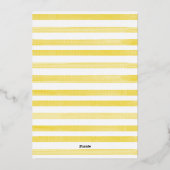 Hauptpresse Blumenlemon Wreath Brautparty Folieneinladung (Rückseite)