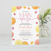 Hauptpresse Brautdusche Einladung Lemon Bridal (Stehend Vorderseite)