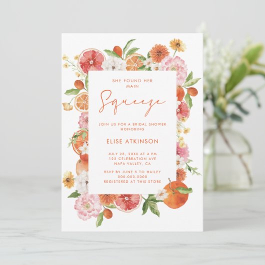 Hauptpresse Brautparty Einladung (Stehend Vorderseite)