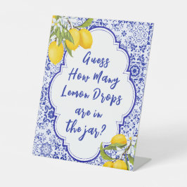 Hauptpresse Brautparty schätzen, wie viele Lemon Sockelschild