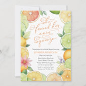 Hauptpresse | Citrus Floral Brautparty Einladung (Vorderseite)