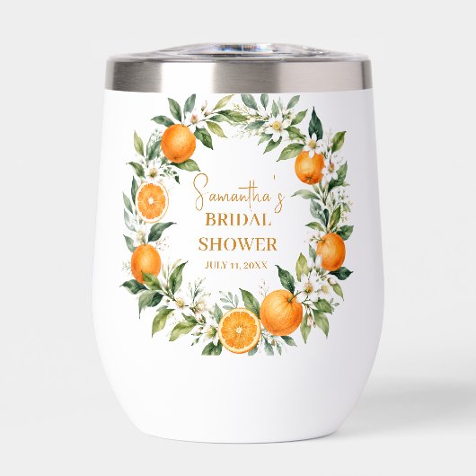 Hauptpresse Citrus Orange Brautparty (Vorderseite)