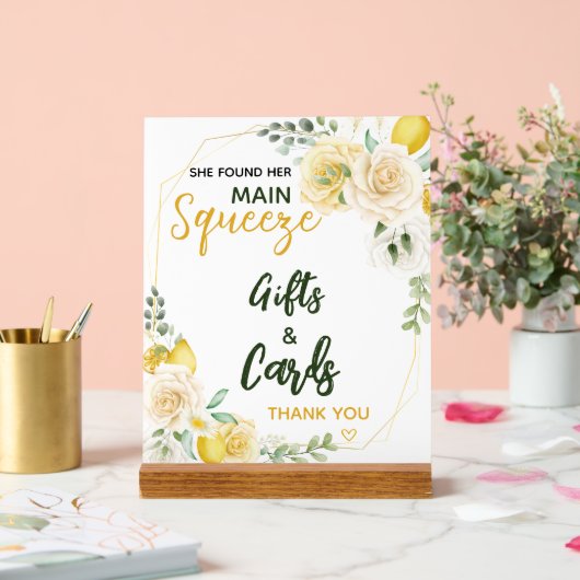 Hauptpresse Elegantes Brautparty Geschenkkarten Acrylschild (Hochzeit)